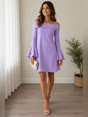 Chiara Boni La‎ Petite Robi BERIT lilac dress Sz 40